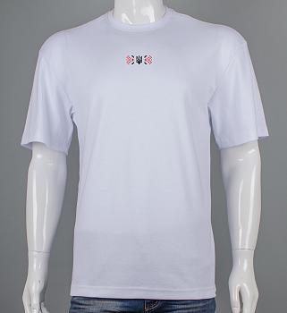 Футболка оверсайз Орнамент 3415м (Уп.4шт M-XXL), Білий