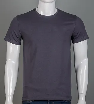Футболка чоловіча Однотонна Графіт 2300м,  (1шт), M