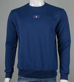 Світшот двонитка Орнамент Темно-синій 7415с,  (1шт), L