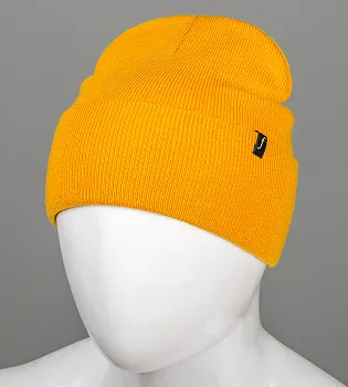 Шапка-лопатка з відворотом, FERO, Гірчиця