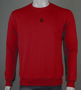 Світшот чоловічий Тризуб 7401с (Уп.4шт M-XXL), Червоний