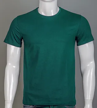 Футболка чоловіча Однотонна Смарагдовий 2300м,  (1шт), M