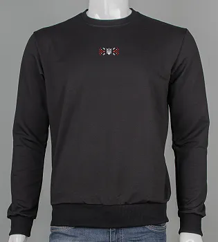 Світшот двонитка Орнамент Чорний 7415с,  (1шт), XXL