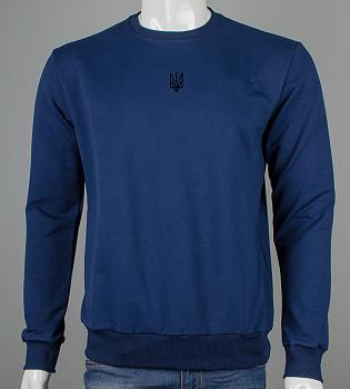 Світшот чоловічий Тризуб 7401с (Уп.4шт M-XXL), Темно-синій