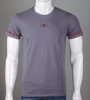 Футболка чоловіча Орнамент 2415м (Уп.4шт M-XXL), Сірий