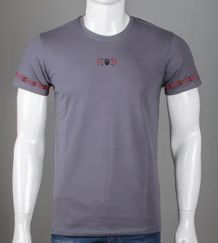 Футболка чоловіча Орнамент 2415м (Уп.4шт M-XXL), Сірий