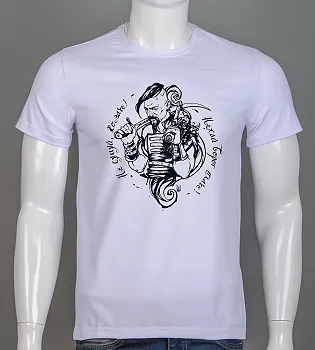 Футболка чоловіча Козак Білий 2503м,  (1шт), L