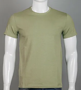 Футболка чоловіча Однотонна Світла Оливка 2300м,  (1шт), M