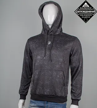 Худі тринитка Fero Reflective 9425к (Уп.4шт M-XXL), Т.Сірий меланж