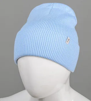 Подвійна Резинка з відворотом без підкладки FERO (С2107), Блакитний