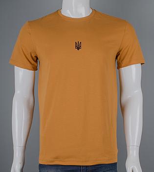 Футболка чоловіча Тризуб 2401м (Уп.4шт M-XXL), Гірчиця