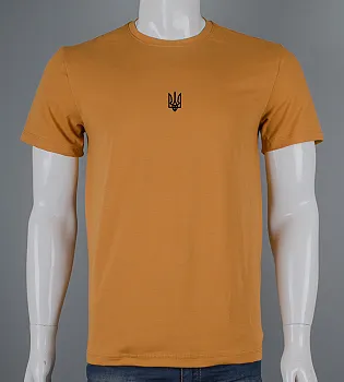 Футболка чоловіча Тризуб 2401м (Уп.4шт M-XXL), Гірчиця