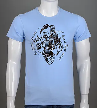 Футболка чоловіча Козак Блакитний 2503м,  (1шт), XL