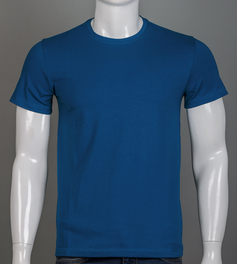 Футболка чоловіча Однотонна 2300м (Уп.4шт M-XXL), Петроль 1